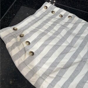 LOFT Striped Pencil Skirt